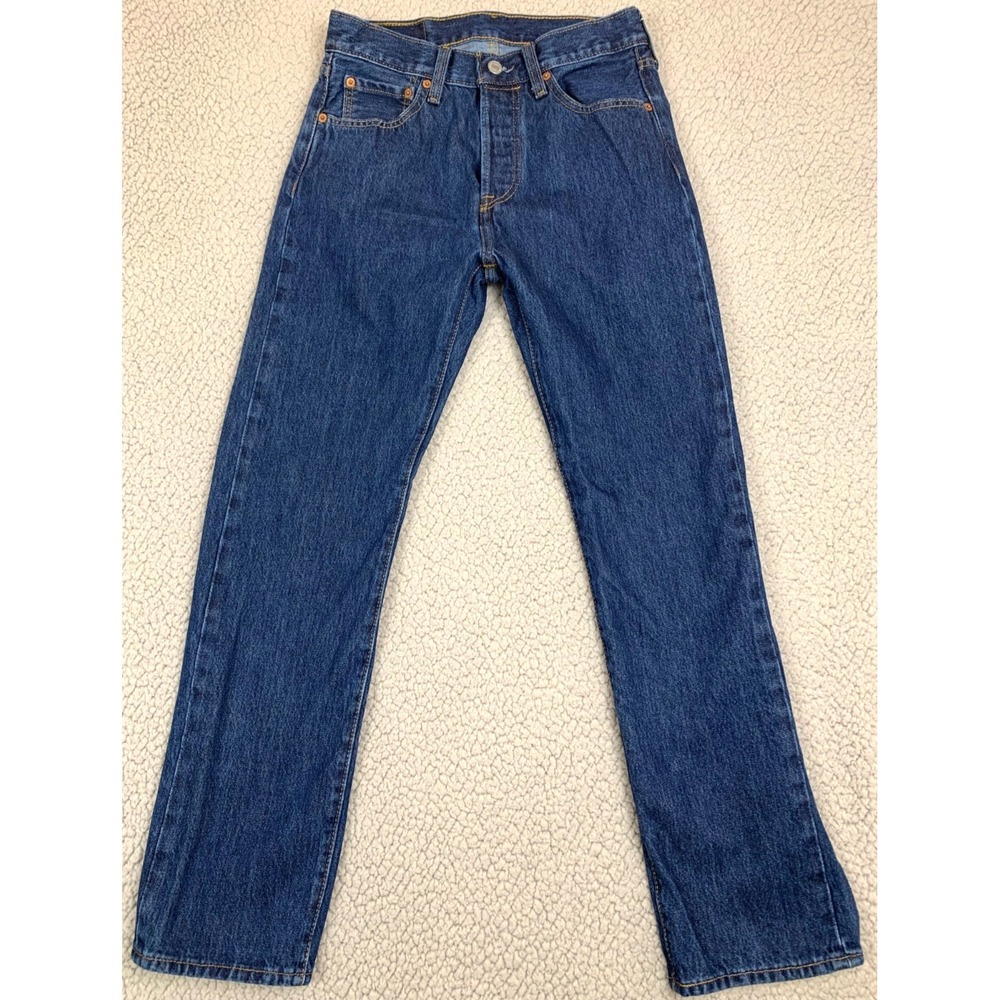 Levi's Straight Leg Jeans in Dark Blue Denim